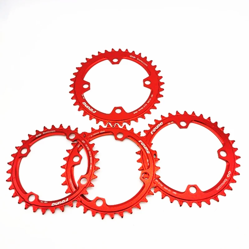 Новая горячая распродажа инструмент для демонтажа цепи велосипеда(колеса 104 BCD 32/34/36/38T Круглый звезду MTB горный велосипед звездочка/цепь рукоятка колеса черного и красного цвета