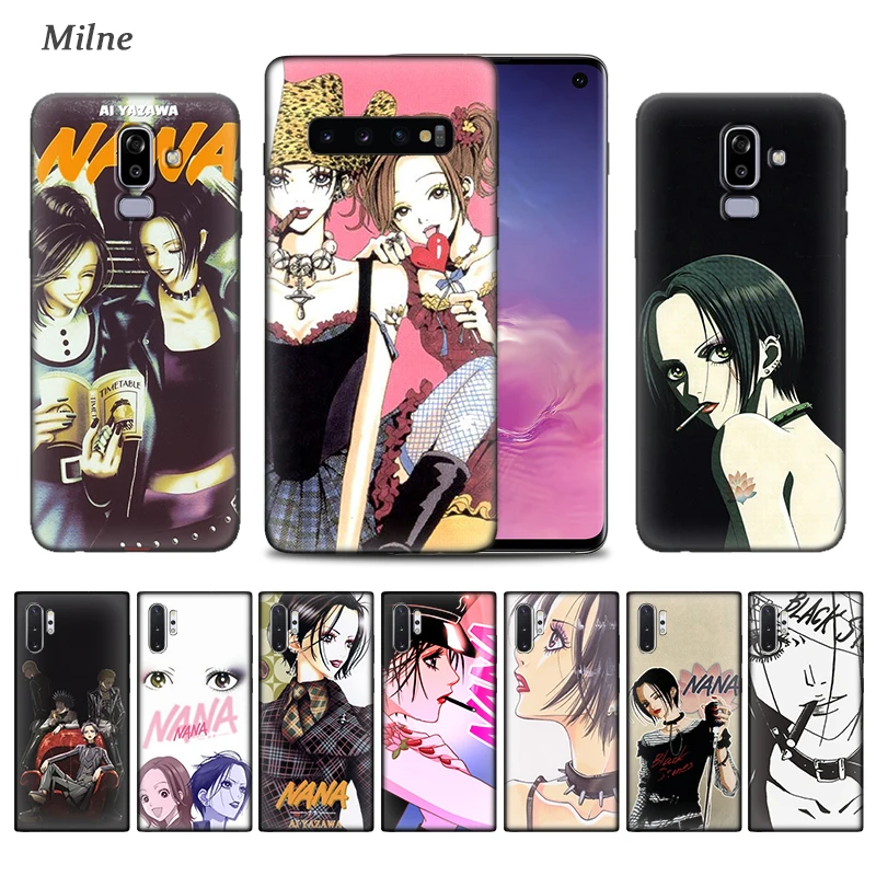 

Nana Anime Case for Samsung Galaxy S10 5G S10e S9 S8 S7 Note 8 9 10 Plus J4 J6 J8 2018 Soft Black Cover Phone Tampa