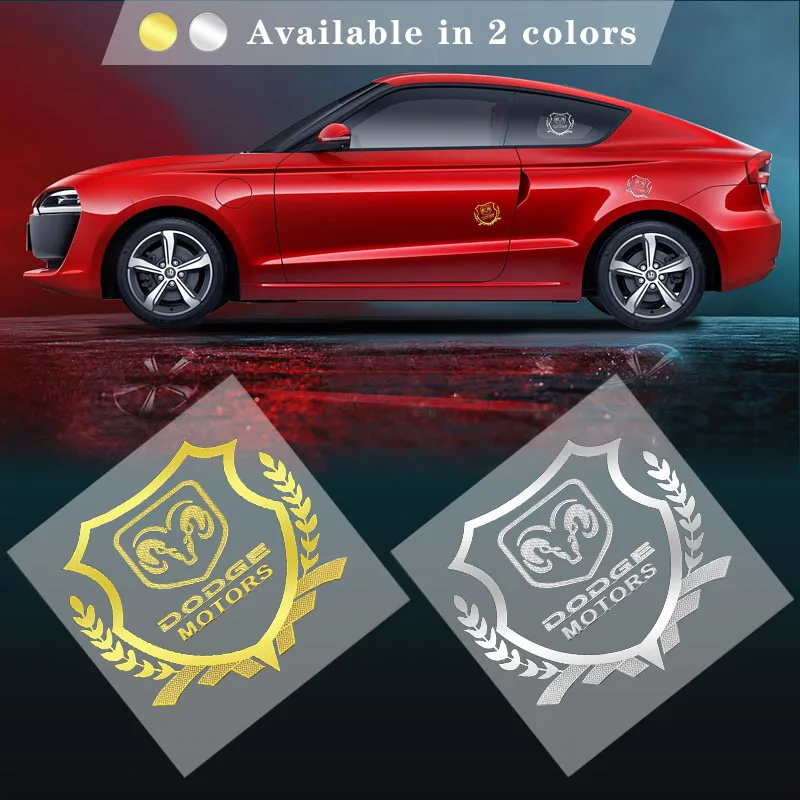 1 шт. Золотая наклейка на окно для Dodge Caliber Journey ram durango Charger SRT 2021 логотип украшение