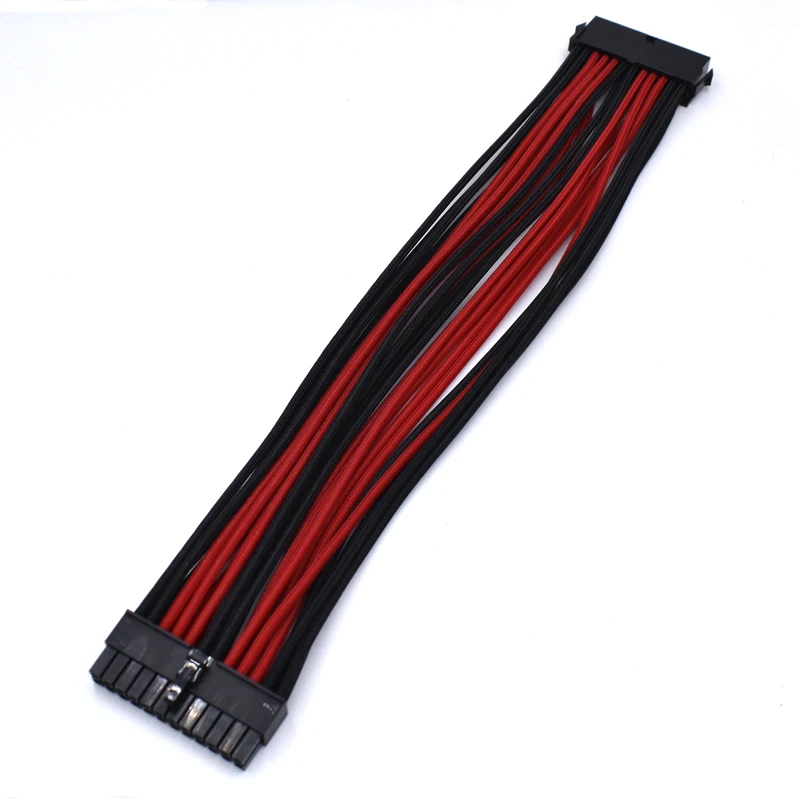 30 см 18AWG нейлоновый провод с рукавами материнская плата по стандарту ATX 24pin