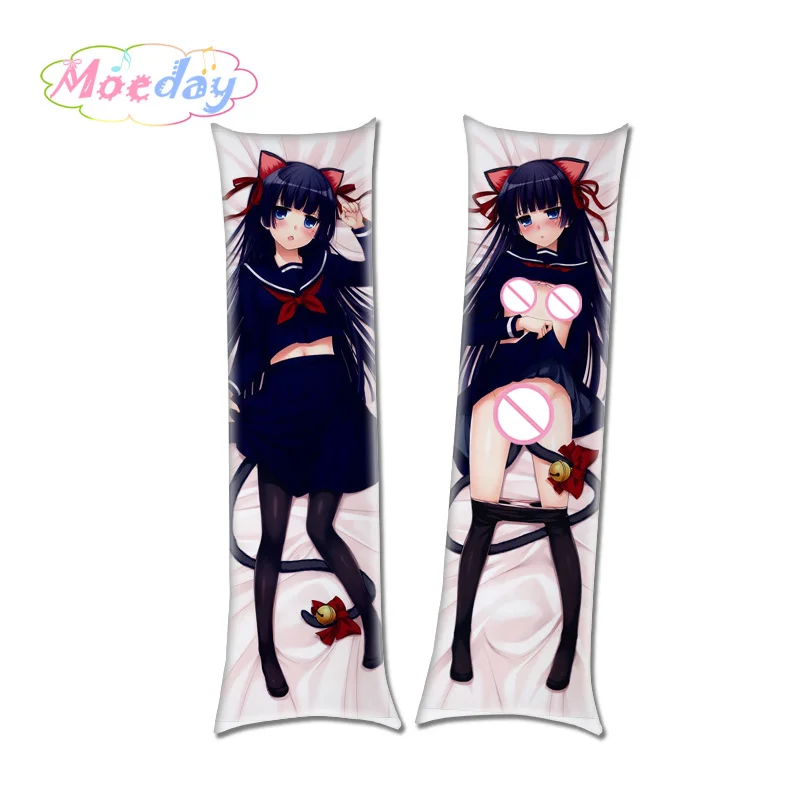 Наволочки для подушки Oreimo Ruri Goko Kuroneko Black Cat - Цвет: Светло-желтый
