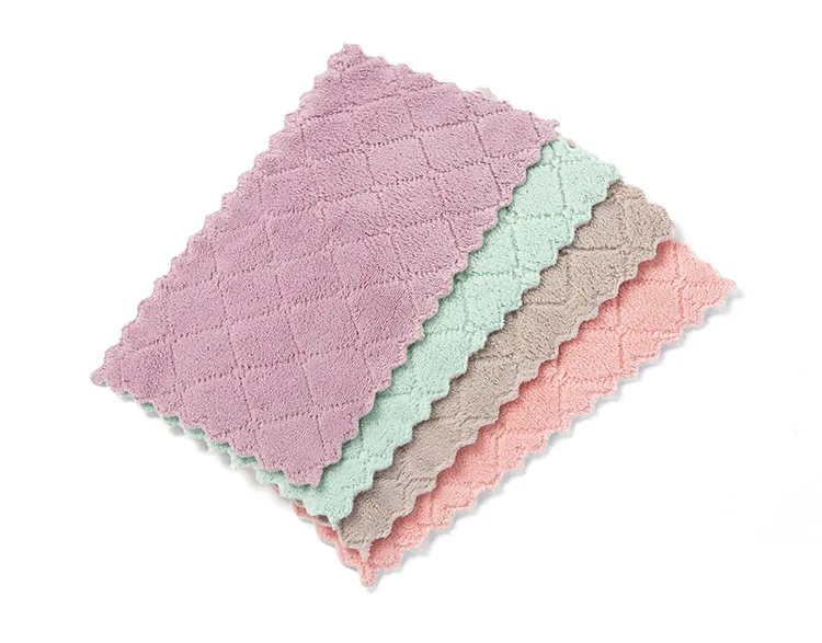

1pc Super Absorbent Microfiber kitchen dish Cloth High-efficiency tableware Household Cleaning Towel kichen tools gadgets cosina