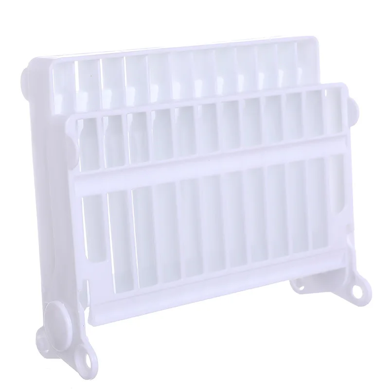 Kitchen Accessories Folding Plate Draining Rack Dish Storage Rack Dish Drying Rack Kitchen Organizer K1626 J - Цвет: Белый