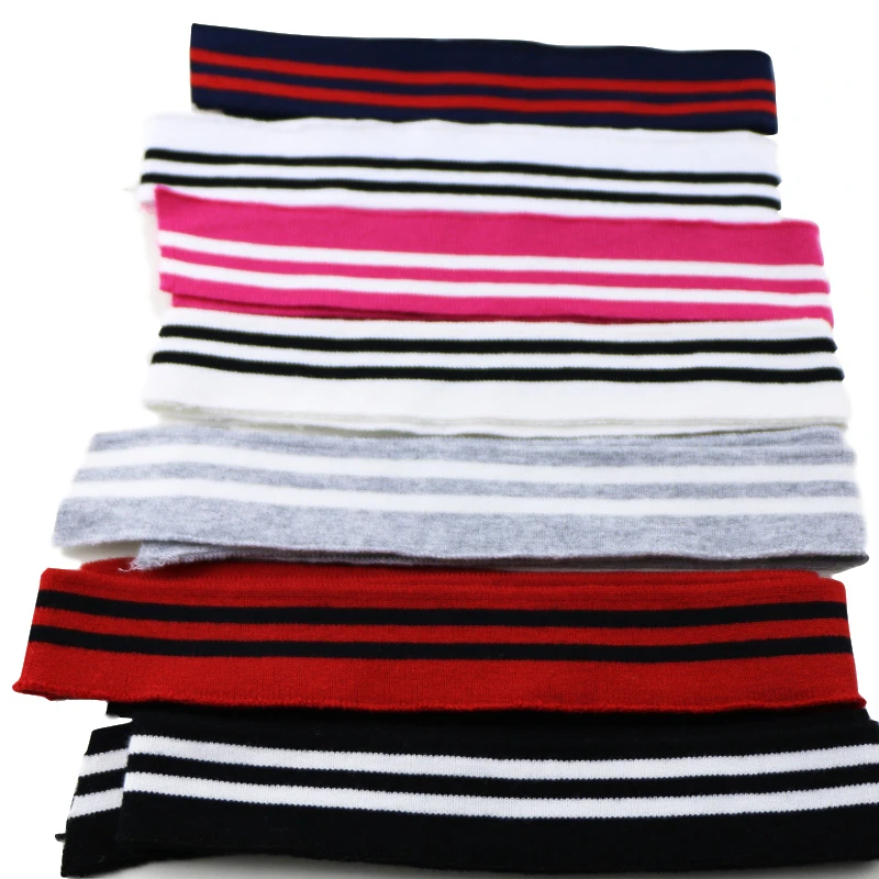 80CM length Spring and Autumn elastic collar cuffs hem bottom collar thread mouth fabric Strip Series cotton knitted fabric ► Photo 1/3