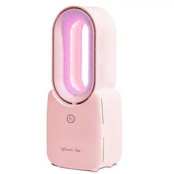 

1 Pc Creative Usb Safety Leafless Fan Office Student High Wind Mute Rechargeable Small Fan Usb Safety Leafless Fan Dropshipping