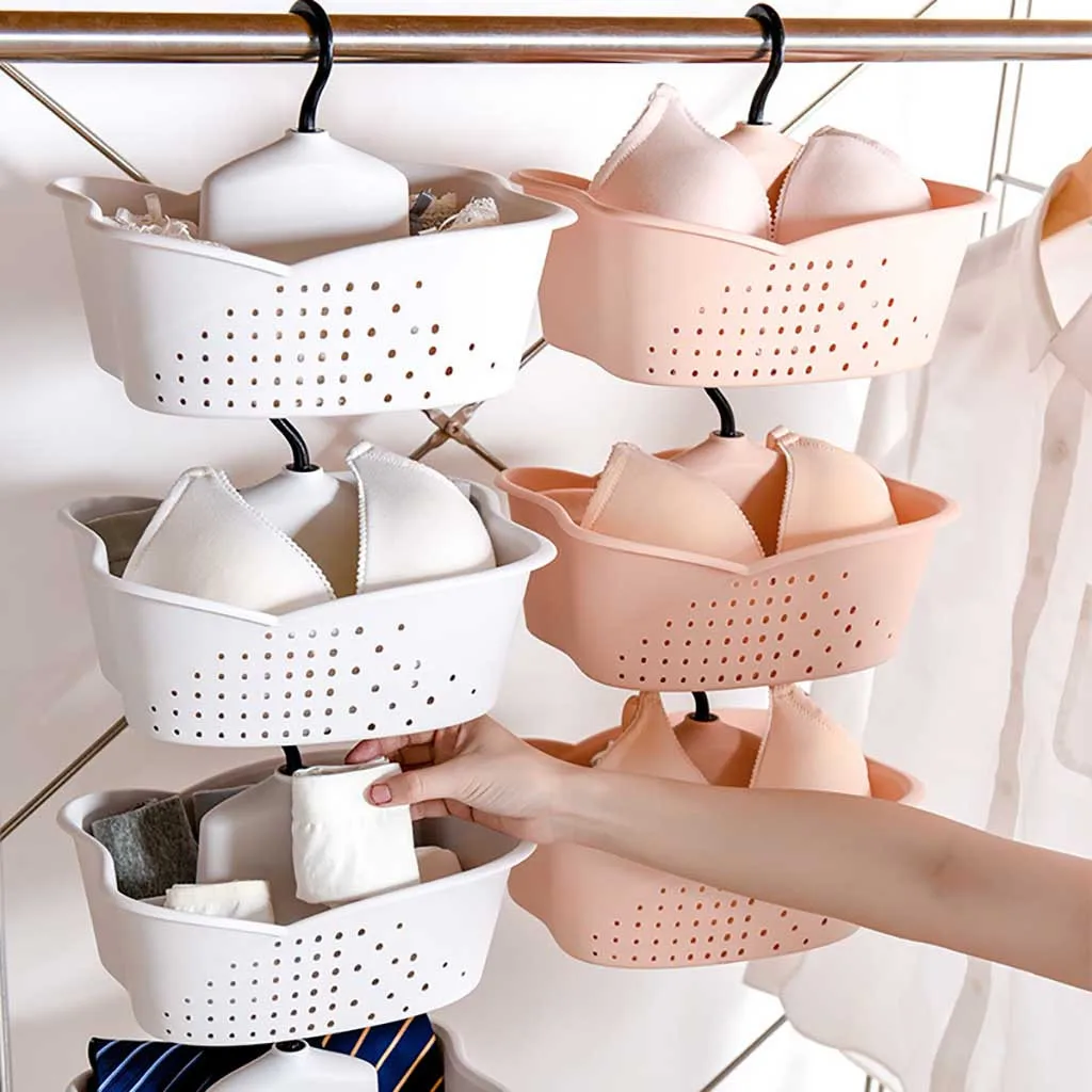 

1pc Stackable Hanging Basket Hanging Underwear Storage Basket Sock Sorting Organizer #14/8