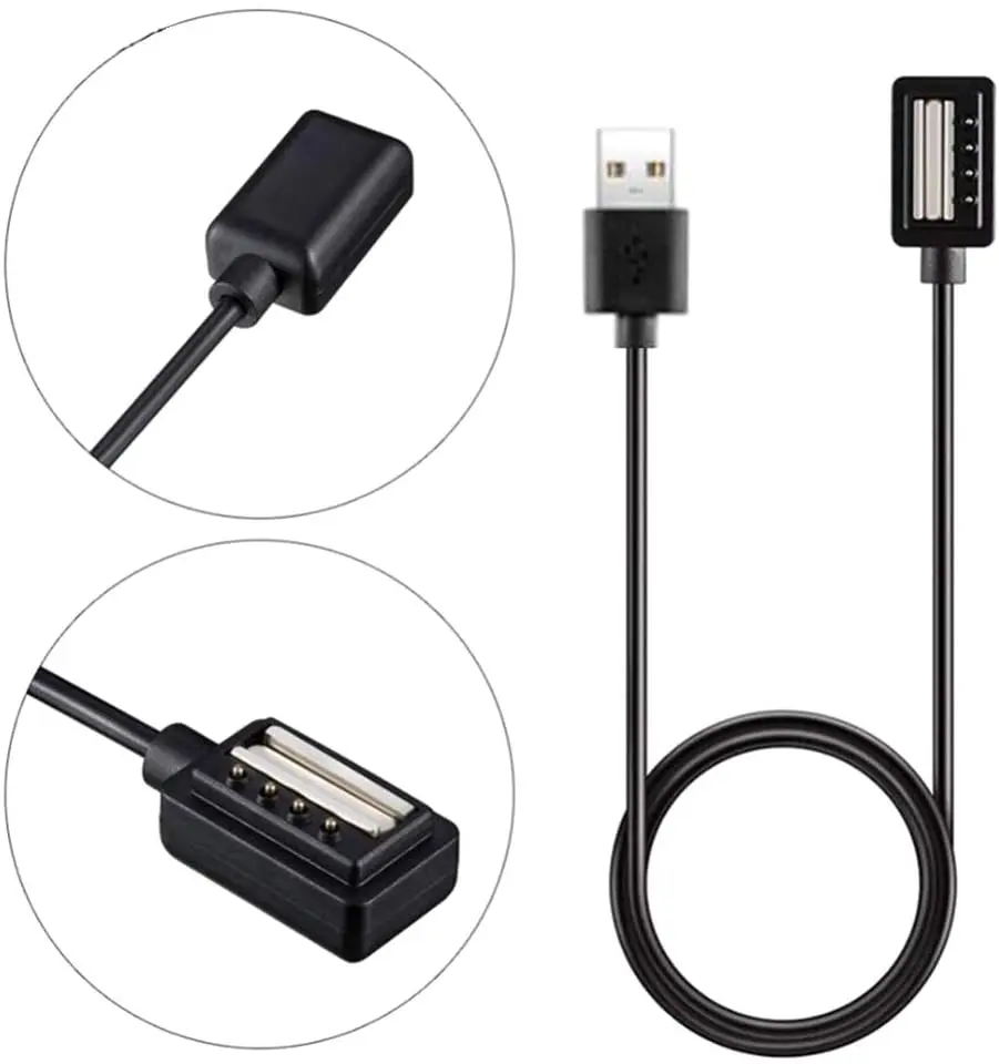 1M Charger for Suunto Spartan Sport Wrist HR Ultra For Suunto 9 baro D5 USB Charging Cable Dock Cradle Smart Watch Chargers