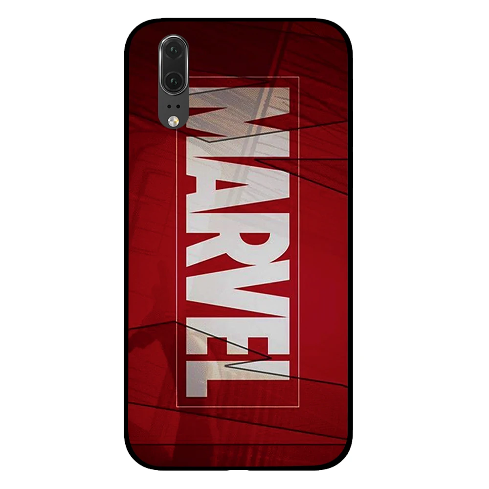 Черный чехол с человеком-пауком и Америкой для телефона marvel comic для huawei P30 P20 mate 10 20 Pro Lite Nova 3 4 3i - Цвет: 3