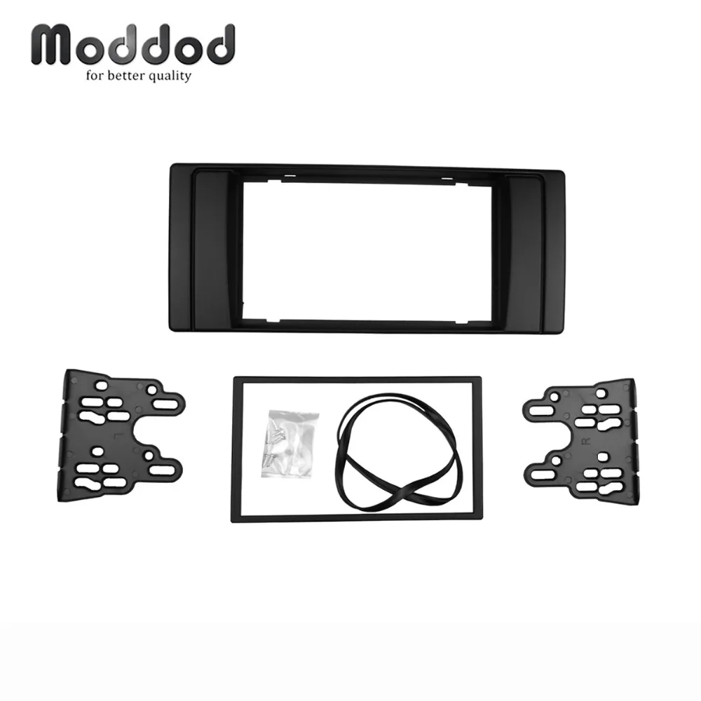 Двойной 2 Din Автомобильный Радио фасции Для BMW серии 5 E53 E39 X5 CD DVD GPS стерео панель