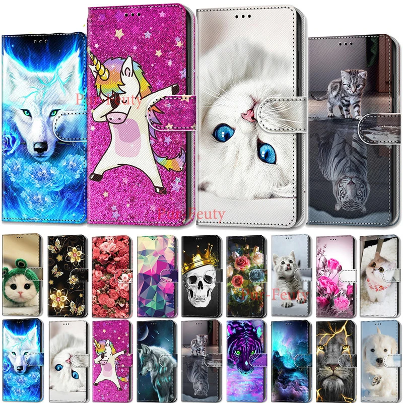 Чехол для huawei Y6 Y7 2018 2019 Y5 чехол из искусственной кожи Huawei Lite дюйма флип-чехол на