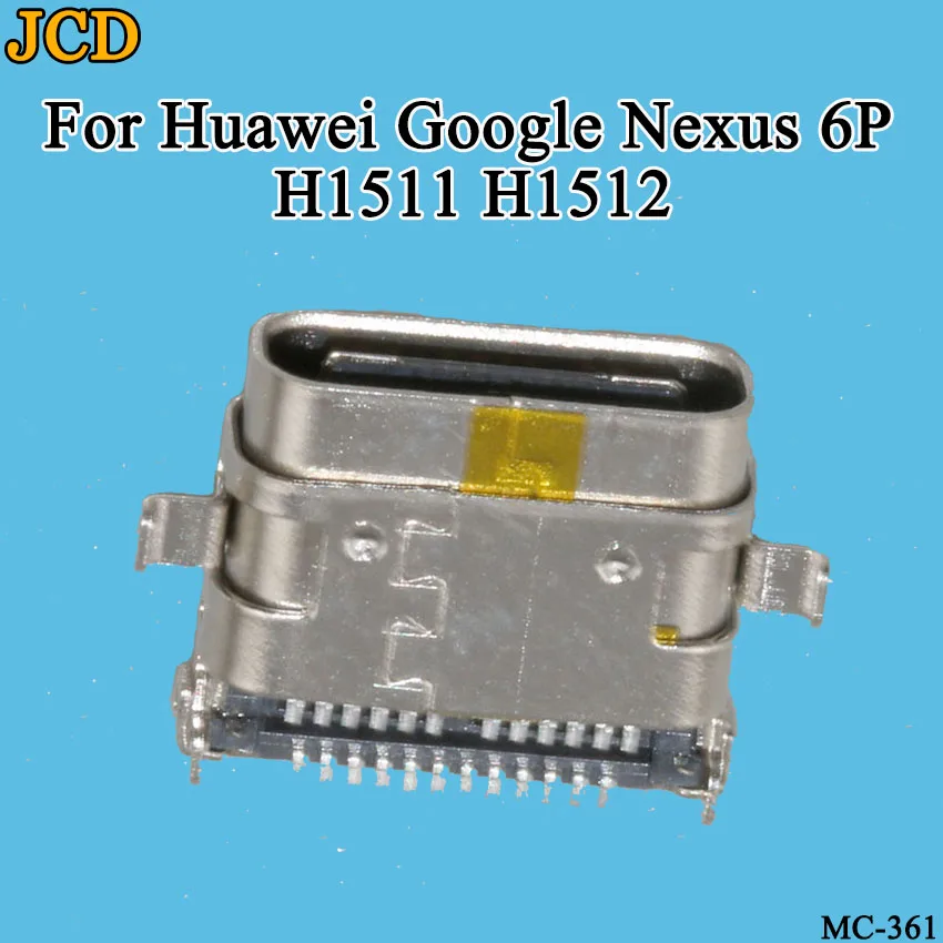 

JCD 10PCS/Lot For Huawei Google Nexus 6P H1511 H1512 USB 3.1 type C Charging Port Connector Charge Jack Socket Plug Dock