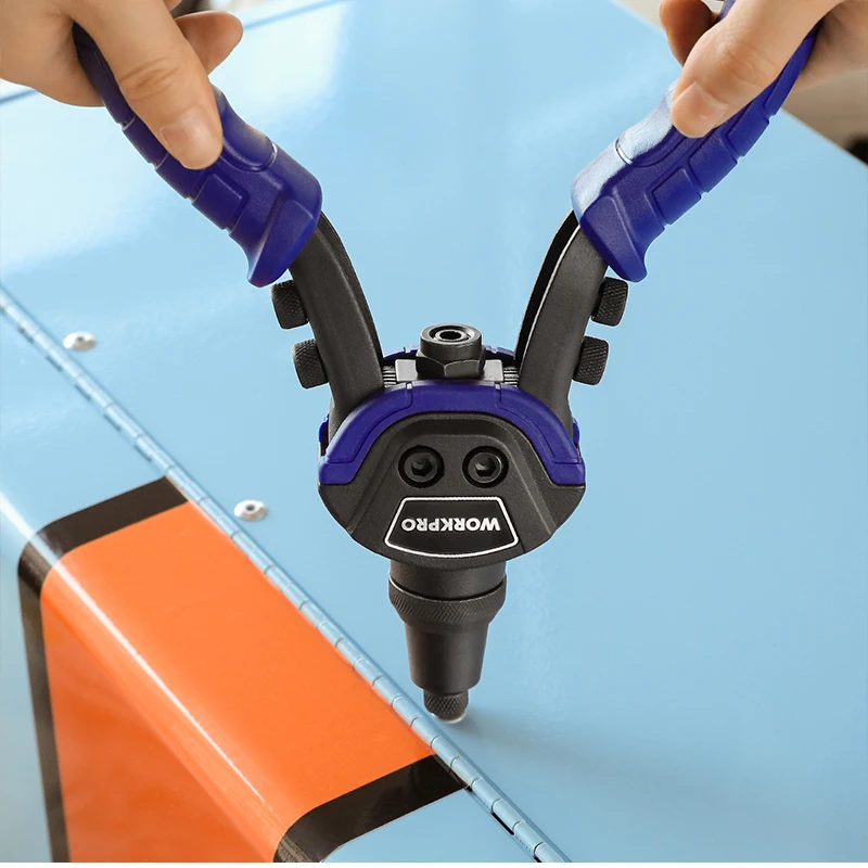 WORKPRO 10" Riveter Gun with Rivet Nut Blind Rivet Guns Home DIY Nails Gun