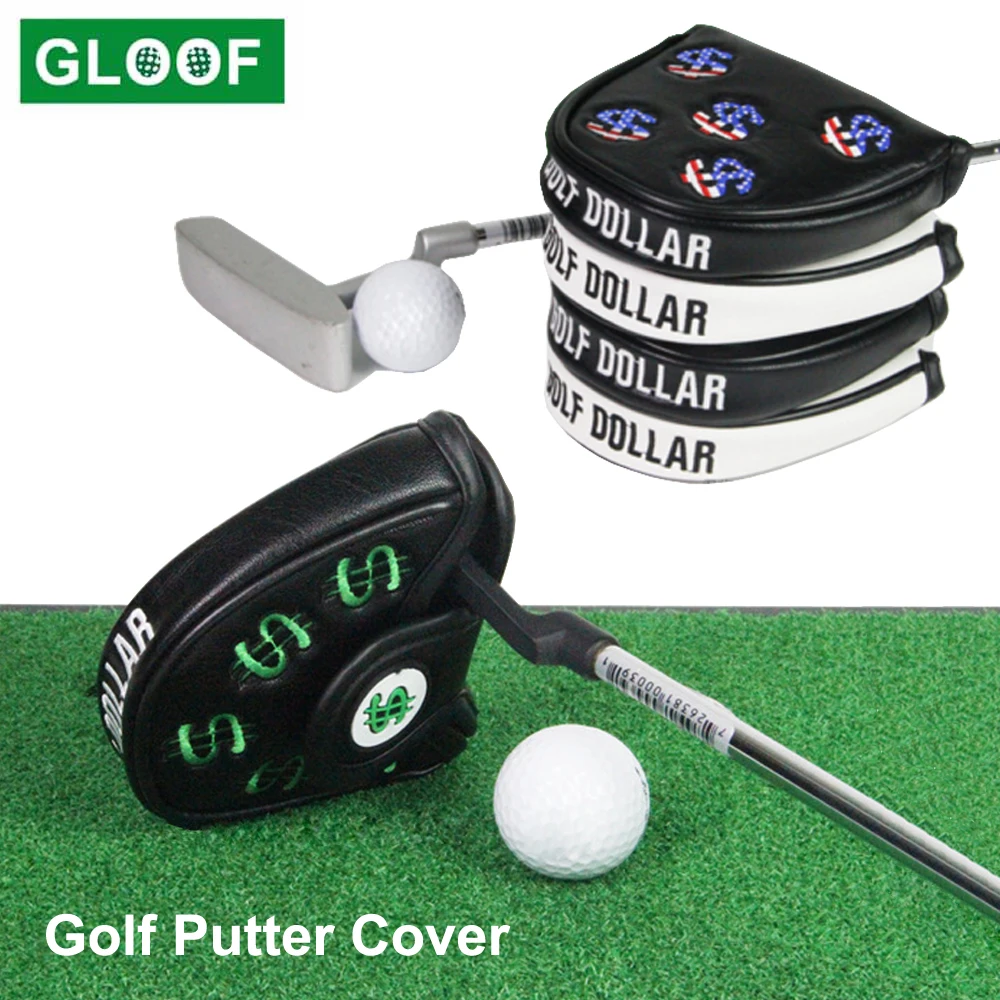 

1Pcs Golf Pusher Sleeve PU Leather Golf Putter Cover Semi-circular Easy to Clean Practical Lightweight Protection Waterproof