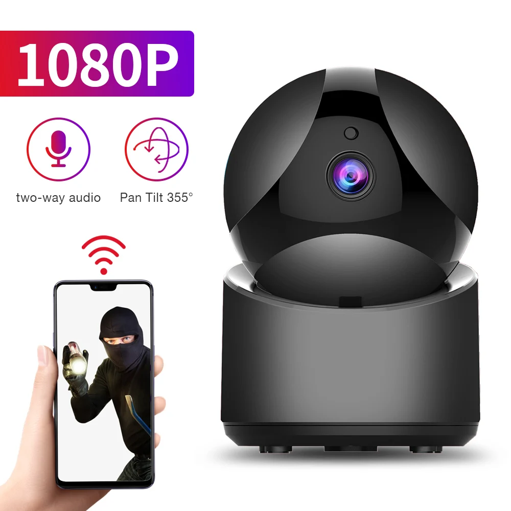 1080P беспроводная камера безопасности IP wifi CCTV Наблюдение ИК Ночное Видение P2P