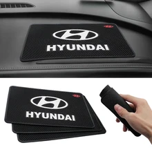 Alfombrilla antideslizante para salpicadero de coche, accesorio Interior para Hyundai Tucson Solaris I30 Creta Ix35 I40 IX20, 1 Uds.