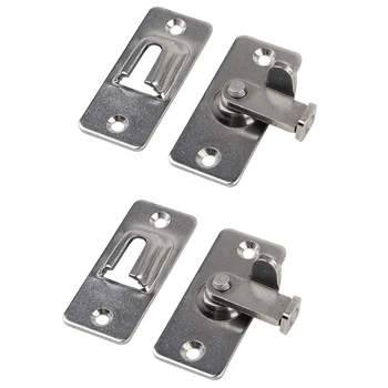 

304 Stainless Steel 90 Degree Right Angle Buckle/Hook Lock/Bolt,for Sliding Door,Mini But Strong,Surface Mounting,Hardware Locks