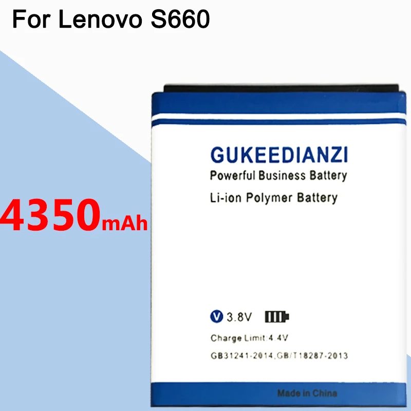 GUKEEDIANZI 4350 мА/ч, BL222 Батарея для lenovo S668T S660 запасная батарея для мобильного телефона