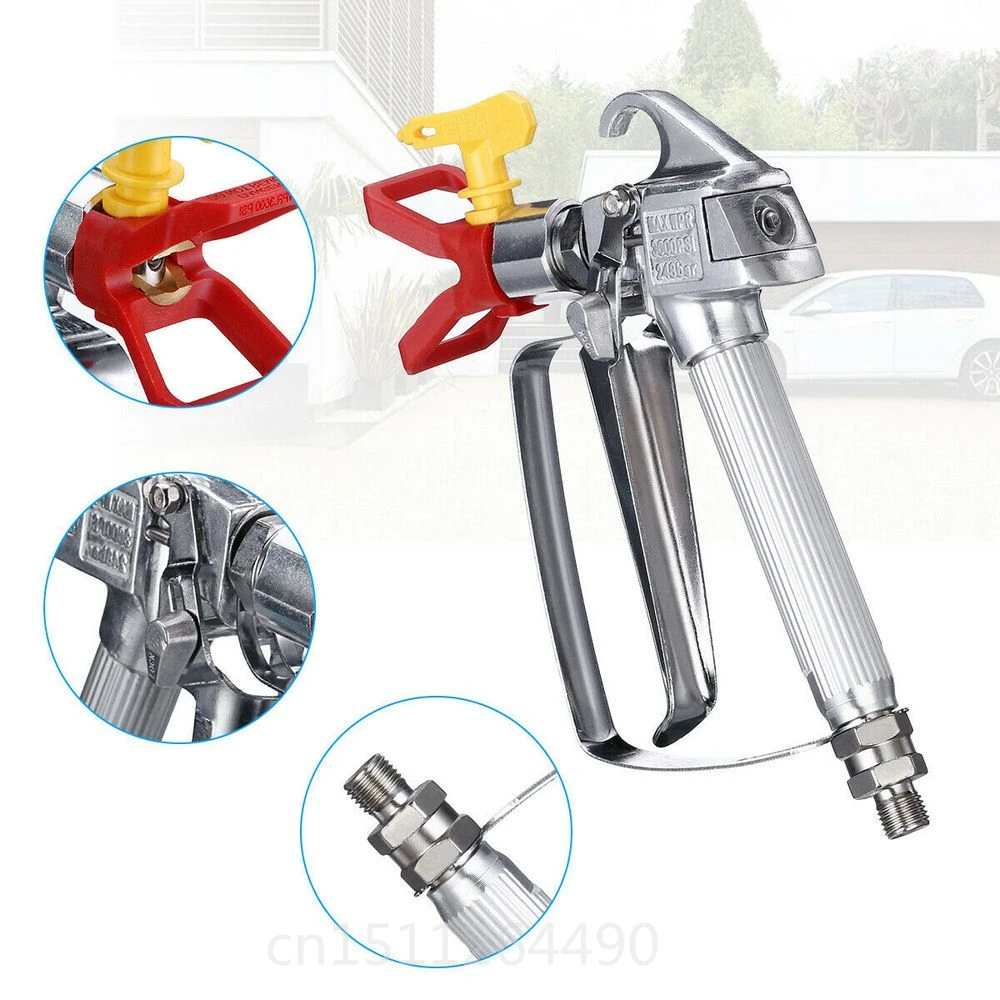 

Paint Spray Gun 3600 PSI Electric Spray Gun 517 Tip Airless Paint Spray Gun High Press Guard Household Paint Sprayer Airbrush