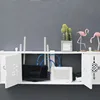 Large Wireless Wifi Router Storage Box PVC panel Shelf Wall Hanging Plug Board Bracket Cable Storage Organizer Home Decor ► Photo 3/6