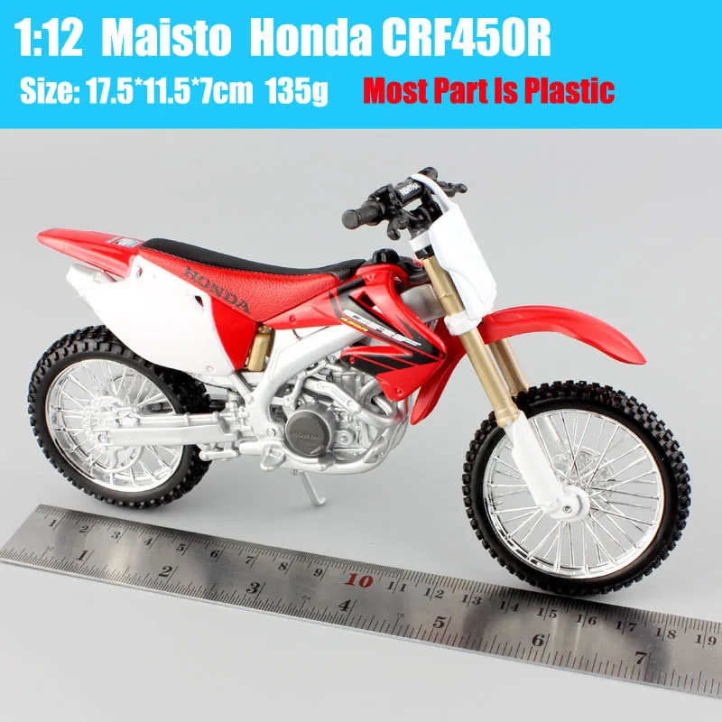 Maisto 1:12 scale Honda CRF450R diecast bike dirt Motocross model motorcycle toy 