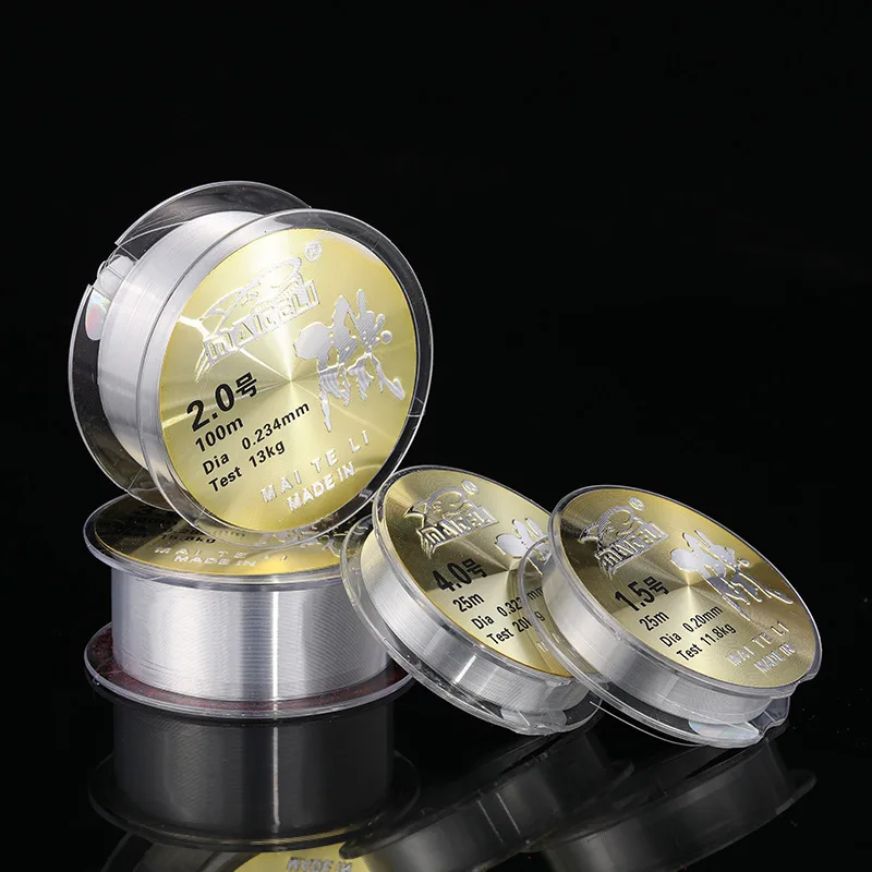 Fishing Line 2pcs/lot Strong Pulling Nylon 100m 25m Wedkarstwo Peche Rock Lure Super Strength Wear Resistant Fishing Line Pesca
