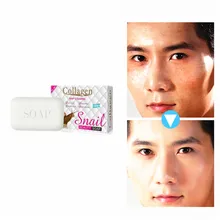 Отбеливание и увлажнение очищающее средство, предотвращение акне, омолаживающее мыло для ванны, удаление пылевых клещей, с улиточным коллагеном восстанавливающее мыло