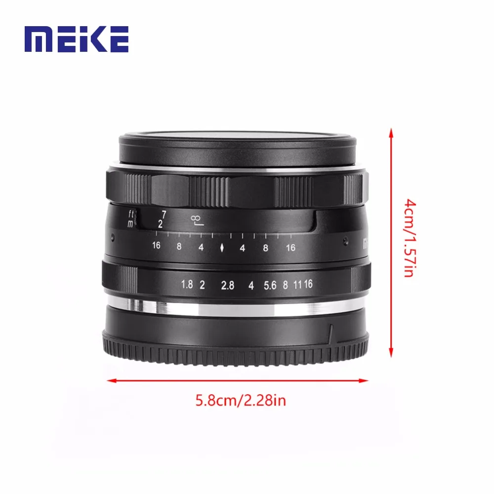 Meike 25 мм f1.8 ручная фокусировка широкоугольный объектив для sony A6000 A6300 A6500 A7 A7II для sony E mount беззеркальных камер