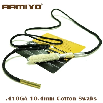 

Armiyo Cotton .410GA 410 Gauge 10.4mm Shot Gun Bore Swabs Brush Barrel Cleaner Hunting Cleaning Accessories Thread 5/16"-26T