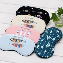 A2465 хлопок льняная повязка для глаз холодно-горячий компресс для ухода за глазами патч для сна кормящих глаз патч для глаз Ice Pack Eyeshade Fish