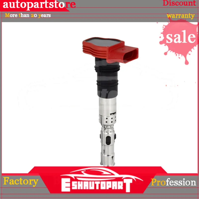 8 шт. красный катушки зажигания для A-UDI A4 A6 S4 A8 V-W T-ouareg 4,2 077905115E 077 905 115 Q