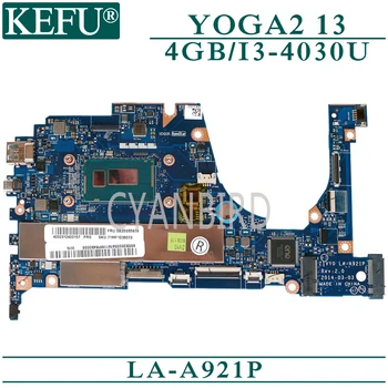 

KEFU LA-A921P original mainboard for Lenovo YOGA2-13 with 4GB-RAM I3-4030U Laptop motherboard