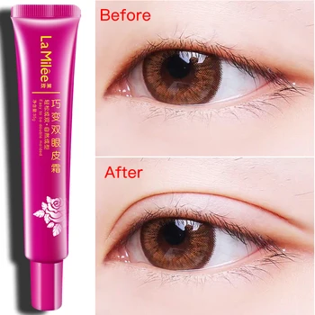 

Double-Fold Eyelids Stereotype Cream Durable Natural Free Dash Invisible Korean Double-Fold Eyelid Necklace Big Eyes 35g La Mile