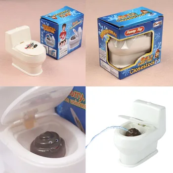 

Mini Funny Spray Water Toilet Closestool Joke Novelty Gag Toys For Children Prank Whole Toy Desktop Decoration