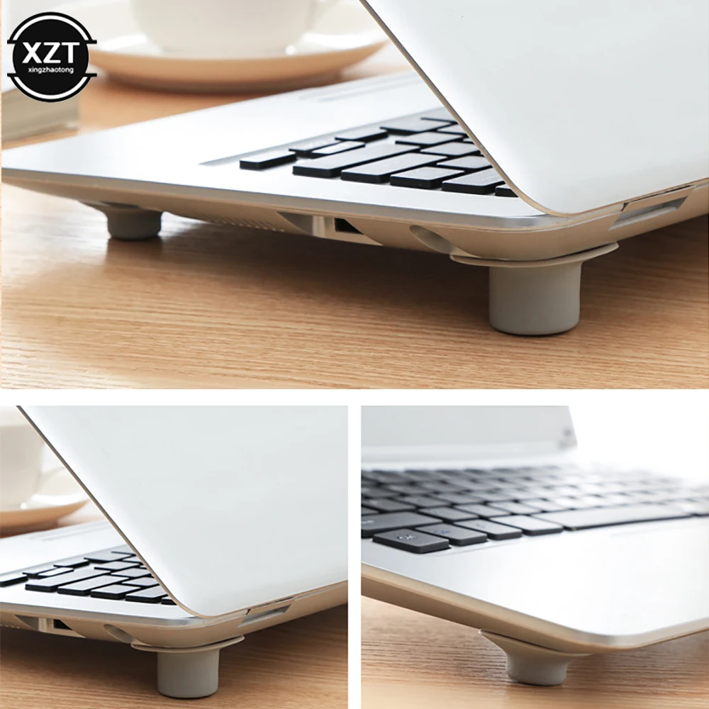 4PCS/Set Laptop Notebook Heat Reduction Pads laptop cooling pad Heat Cooling Feet Non-slip Stand Holder Suction Leg Set Computer Office Accessories
