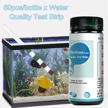 

50pcs Quality Hardness For Pool Aquarium Anti Interference Tap Water Test Strip Swimming Pool Test Paper Residual Chlorine