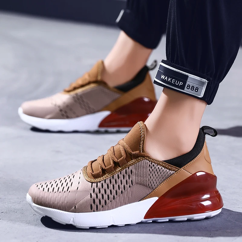 

sneakers men large size men's shoes 45 fly woven mesh 46 Korean version of the wild 47 air cushion lovers shoes 36 small size