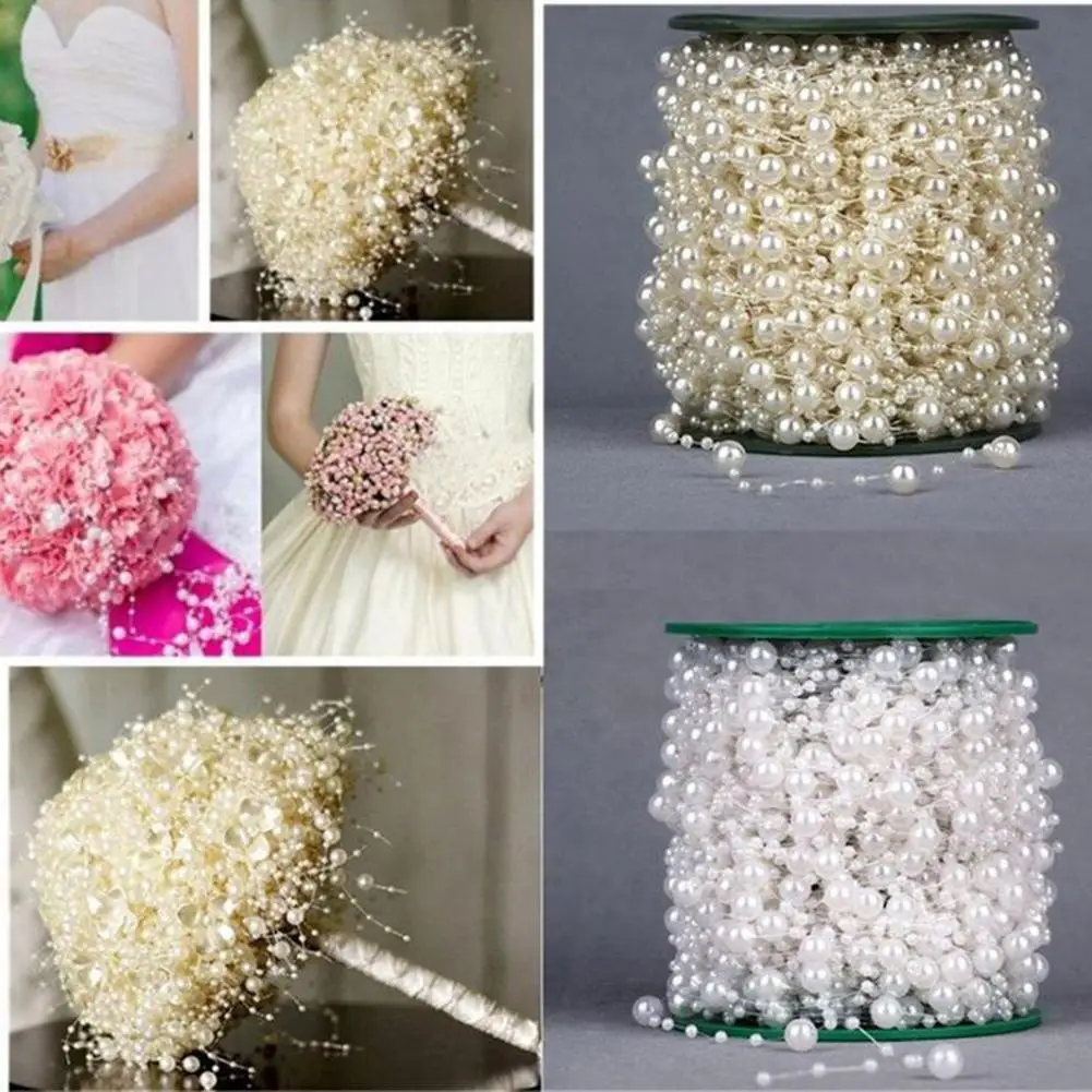 5 м Бисер для одежды DIY Швейные бусины искусственные жемчужные цепочка гирлянда
