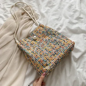 

Youda New Winter Shoulder Bag For Women 2020 Bucket Bags Fashion Wool Handbag Lady High Capacity All-match Korean Package