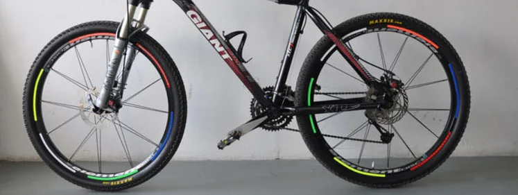 1 шт. 21,5*10,5 см велосипедный отражатель флуоресцентный MTB велосипедный стикер велосипедный обод колеса светоотражающий стикер s Наклейка аксессуары