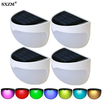 

6LEDs LED Solar Light Outdoor Solar Wall Lamp Powered Super Bright Sunlight Light Control for Garden Decoration Wall Street