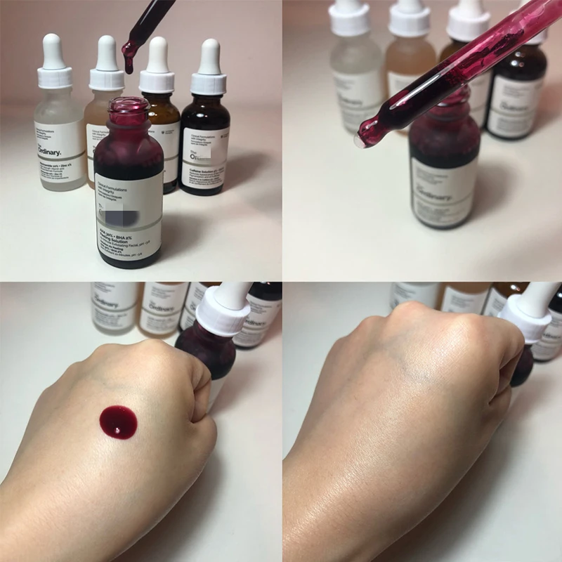 Обычный Niacinamide 10% Отшелушивающий раствор AHA 30% BHA 2% гиалуроновой кислоты 5% EGCG