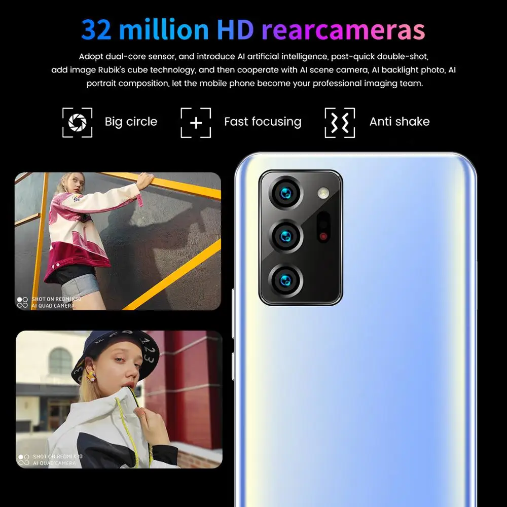 Note30U Snapdragon 865 2020 Newest 7.2”HD Full
