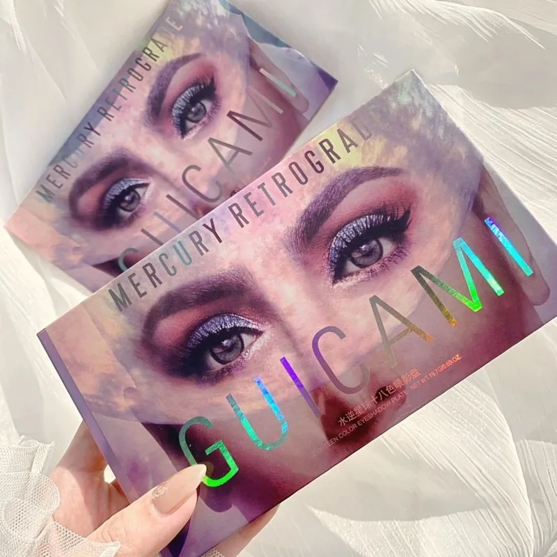 GUICAMI Mercury Retrograde Eye Shadow Palette 18 Color Blue Mashed Potato Desert Rose 18 Color Fairy Eye Shadow Girl GUICAMI Mercury Retrograde Eye Shadow Palette 18 Color Blue Mashed Potato Desert Rose 18 Color Fairy Eye Shadow Girl