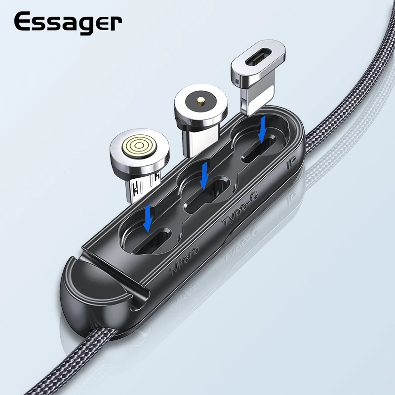 Essager Organizer na kabel na magnetyczne końcówki za $0.49 / ~1.90zł
