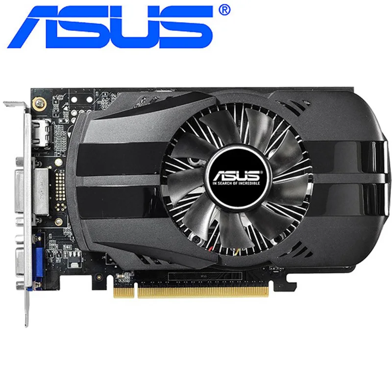 Видеокарта ASUS, оригинальная Видеокарта GTX 750, 1 Гб, 128 бит, GDDR5, для nVIDIA Geforce GTX750, Dvi, используемая карта VGA, прочнее, чем 650