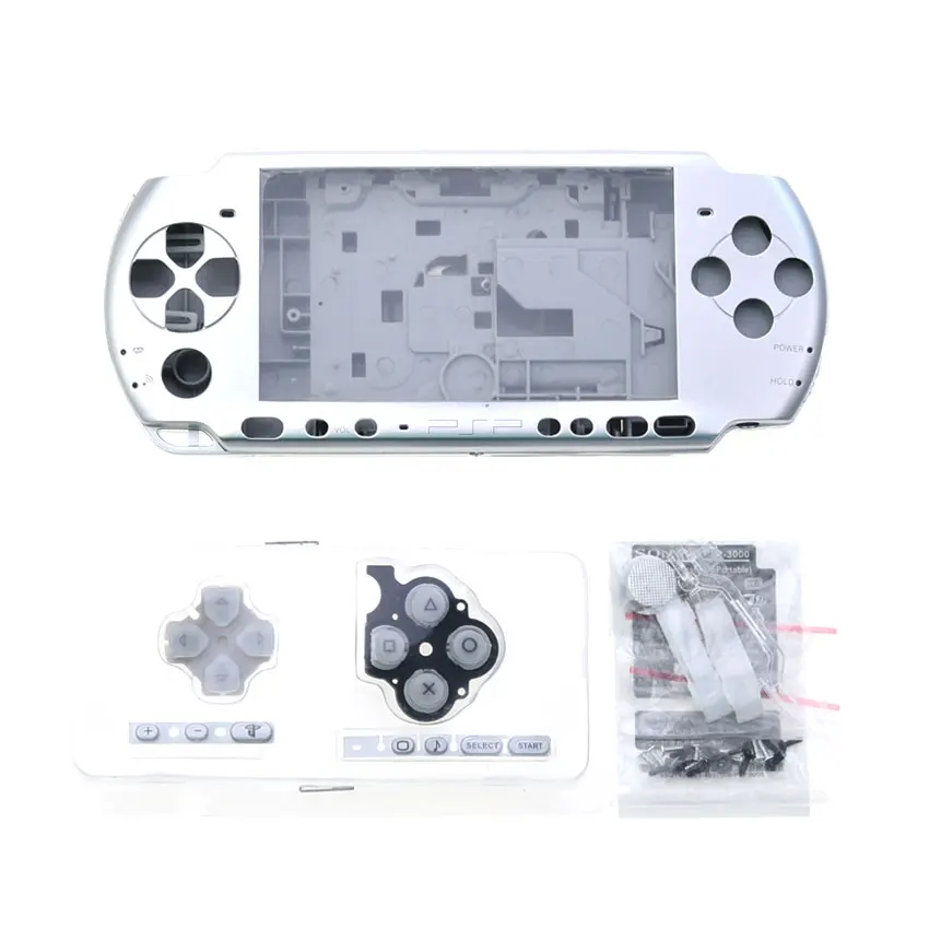 YuXi Full Housing Shell Cover Case with Buttons Kit For Sony PSP 3000 PSP3000 Game Console Replacement Parts