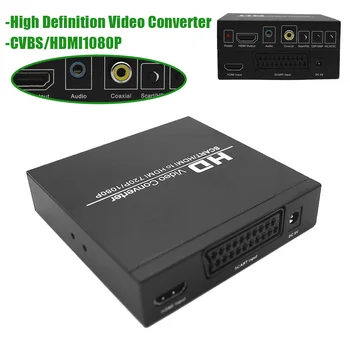 

HDMI To CVBS AV/HDMI AUTO SCALER Support NTSC PAL Two TV Format RCA 1080P For STB DVD Support NTSC PAL HDMI1.3