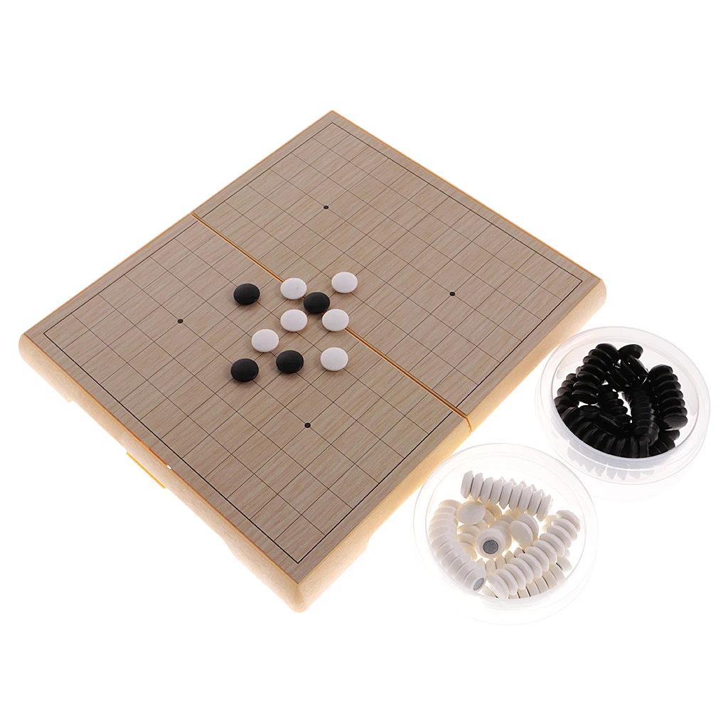 Go Game Set Schach Brettspiel Faltbare Goban 301 Magnetic Stones WeiQi Set 