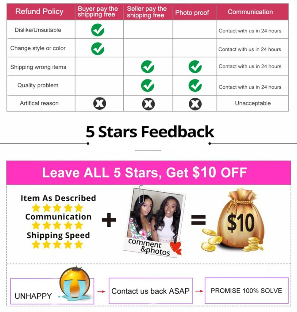 High Quality Apliques e perucas