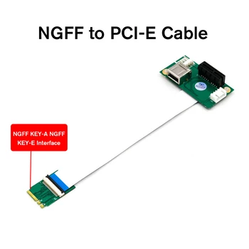 

PCI-E Express 1X Extension NGFF (M.2) Key A/E toCord with High Speed FPC Cable